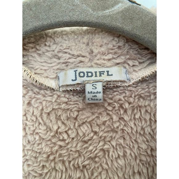 Jodifl Plaid Sherpa Lined Longline Vest Cardigan Cozy Quiet Luxury Brown Camel - Picture 6 of 8